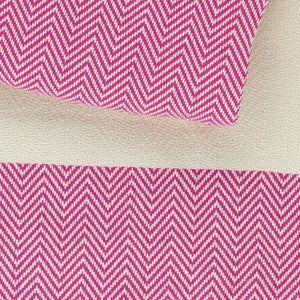 Hamam cloth Charles pink / fuchsia - handwoven - Hamamista