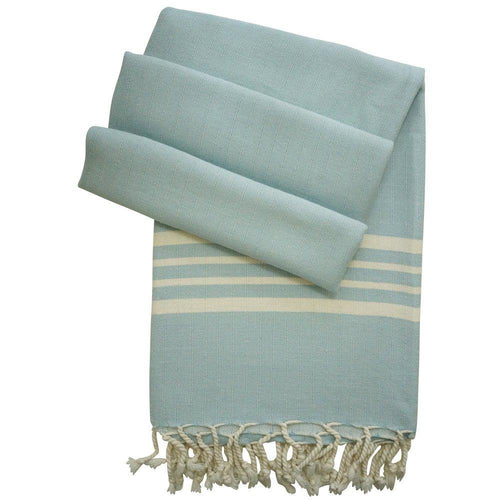 Hamam cloth Leyla hand-woven and pre-washed - ice blue - Hamamista