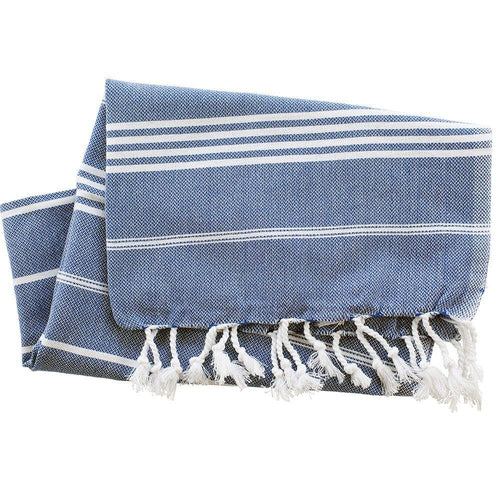 Peskir Ellen blue - handwoven / hammam towel XS
