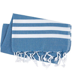 Peskir Mavi blue - handwoven / Hamam cloth XS - Hamamista