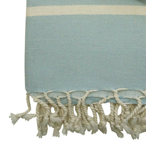Hamam towel XXL Leyla hand-woven and pre-washed - ice blue - Hamamista