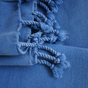 Hamam cloth Lale royal blue - handwoven - Hamamista