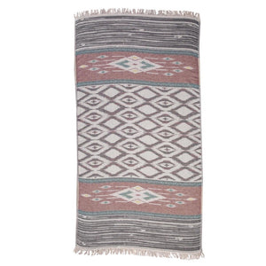 Hamam towel organic ethno pattern made from 100 % organic cotton