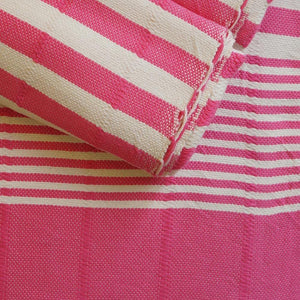 Hamam Towel Bella hand-woven and pre-washed - pink