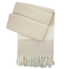 Download the image in the gallery viewer, Hamam cloth Charlotte beige - handwoven by Hamamista
