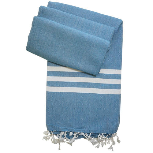 Hamam towel Mavi by Hamamista in the colour petrol blue
