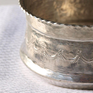 Handmade tin-plated copper hamam bowl with a diameter of 10 cm